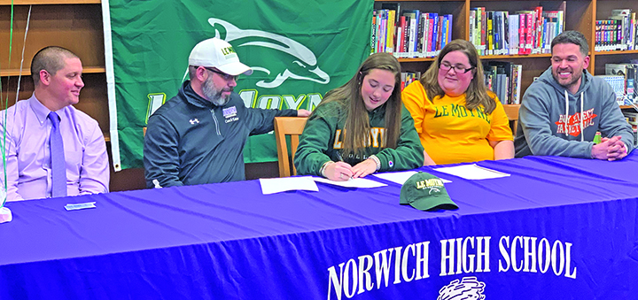 Norwich’s Eaton signs with LeMoyne Basketball for full four-year offer
